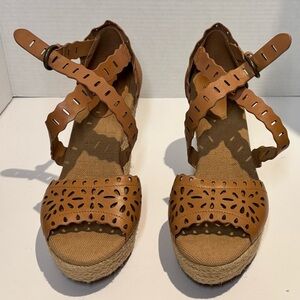 Aerin Laila Women's Espadrille Summer Wedge Size 8.5 Very Good Condition
